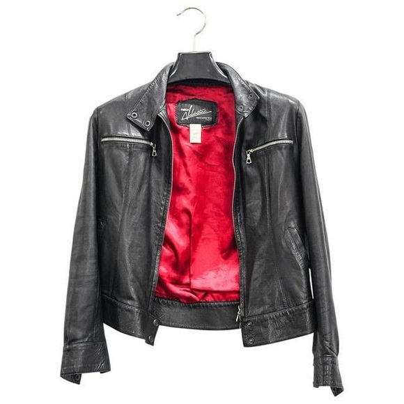 VINTAGE VALENTINO WOMEN'S LEATHER JACKET - Picture 1 of 4